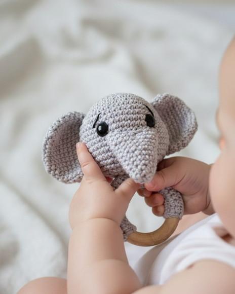 Chocalho Elefante para Bebês