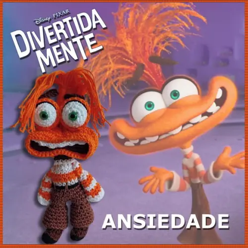 Amigurumi Ansiedade do Filme Divertida Mente 2