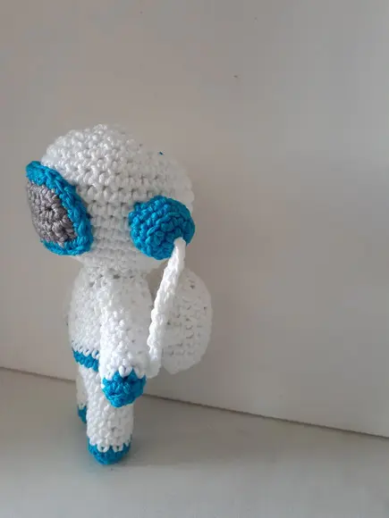 Amigurumi Astronauta com Foguete