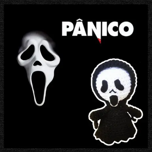 Amigurumi Boneco Ghostface do Filme Pânico