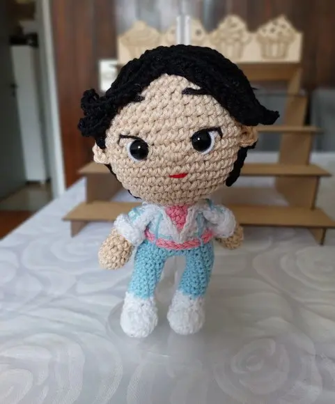 Amigurumi Boneco Jinu (guerreiras do K-pop)