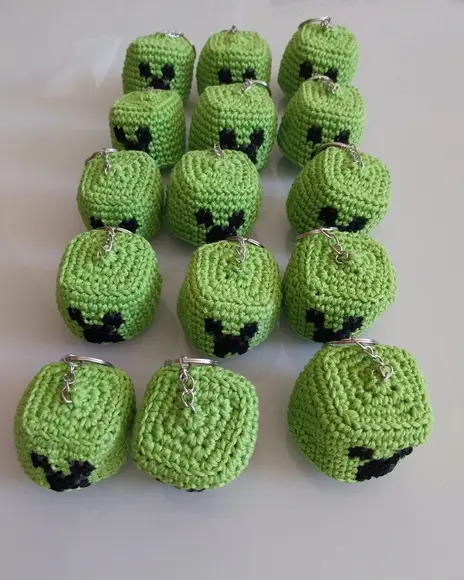 Amigurumi Chaveiros Minecraft