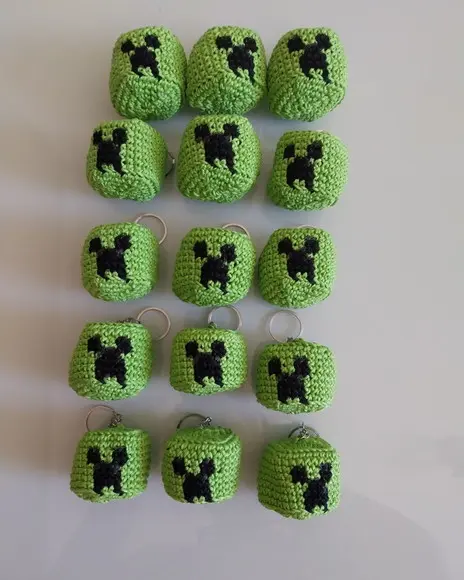 Amigurumi Chaveiros Minecraft