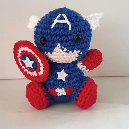 Amigurumi Mini Capitão América