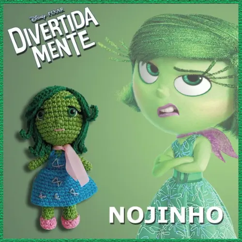 Amigurumi Nojinho do Filme Divertida Mente 2