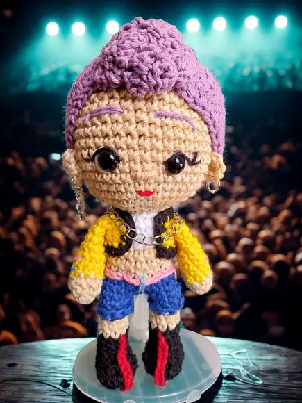 Amigurumi Rumi Guerreira do K-pop