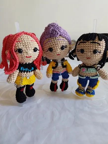 Amigurumi Rumi Guerreira do K-pop