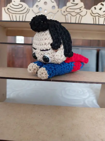 Chaveiro Amigurumi Superman