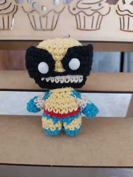 Chaveiro Amigurumi Wolverine