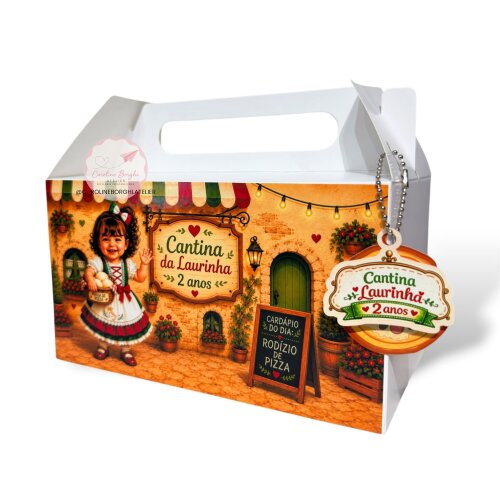 Maletinha Personalizada para Festa Infantil com Chaveiro | Qualqu