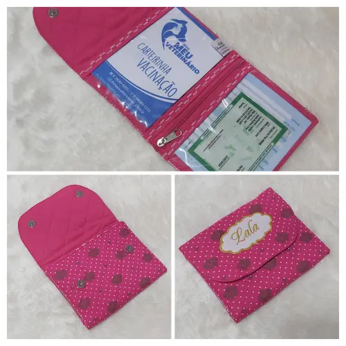 Porta cardeneta de vacina pet