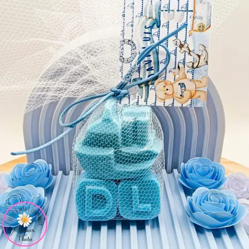 Lembrancinha Sabonete Barquinho Com 2 Letrinhas