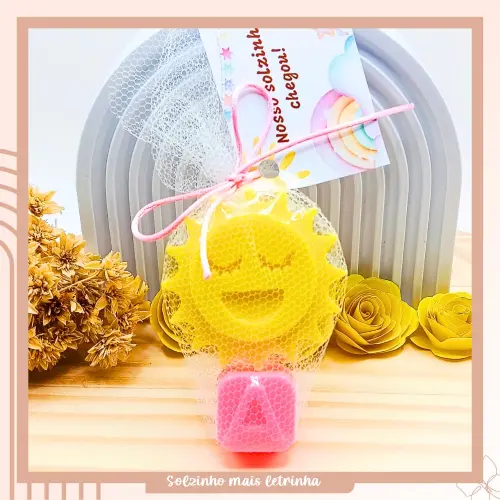 Lembrancinha Sabonete Solzinho Mais Letrinha