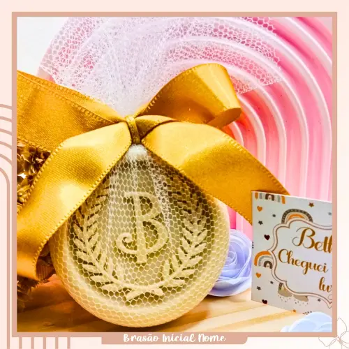 Lembrancinha Maternidade Sabonete Provençal Inicial Do Nome