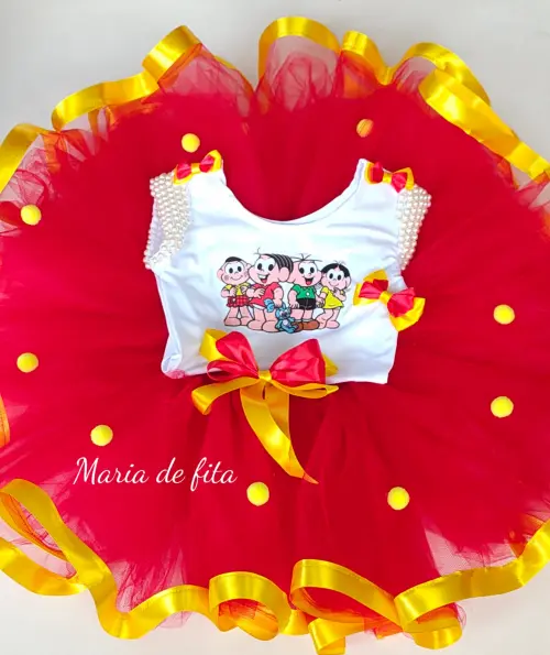 roupa turma da monica