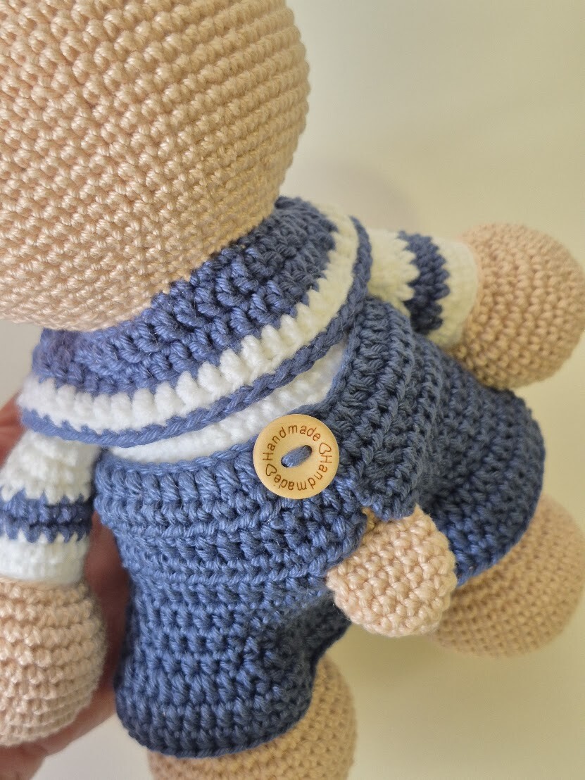 Urso Marinheiro Amigurumi