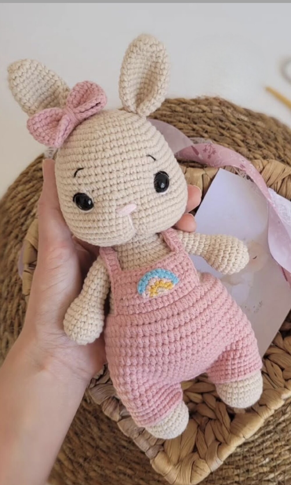 Kit Boas Vindas Bebê Coelha Amigurumi