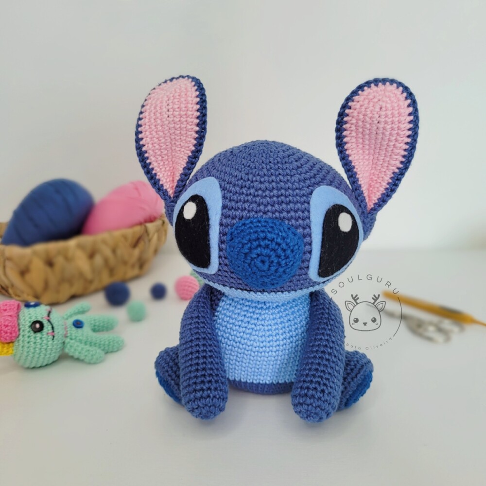 Stitch, Angel e Xepa em Amigurumi