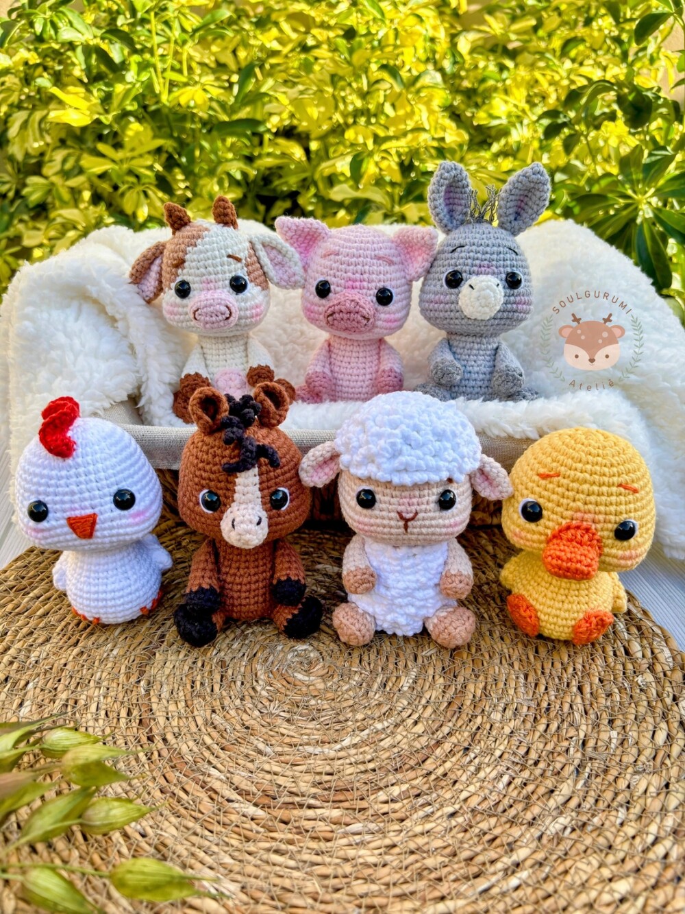 Coleção Fazendinha em Amigurumi (Unidade)