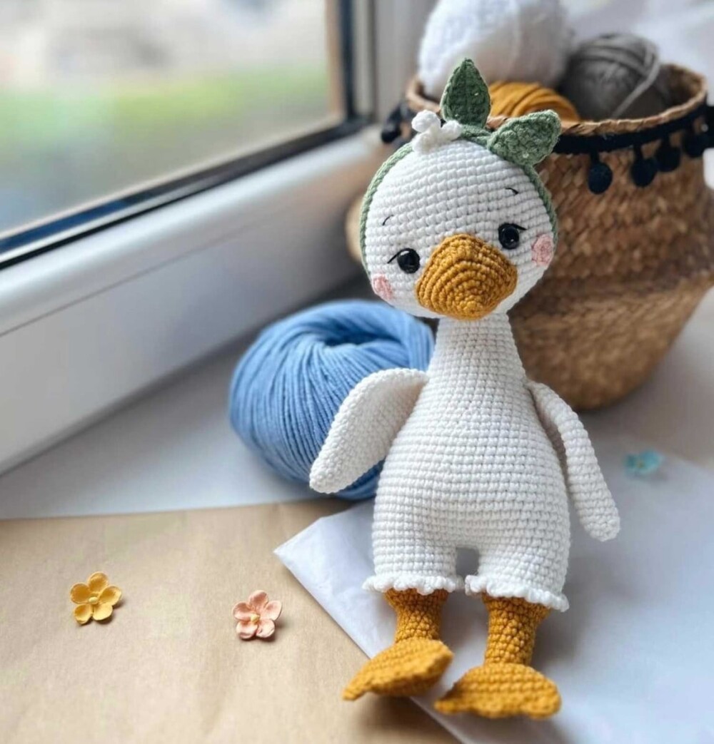Ganso em Amigurumi