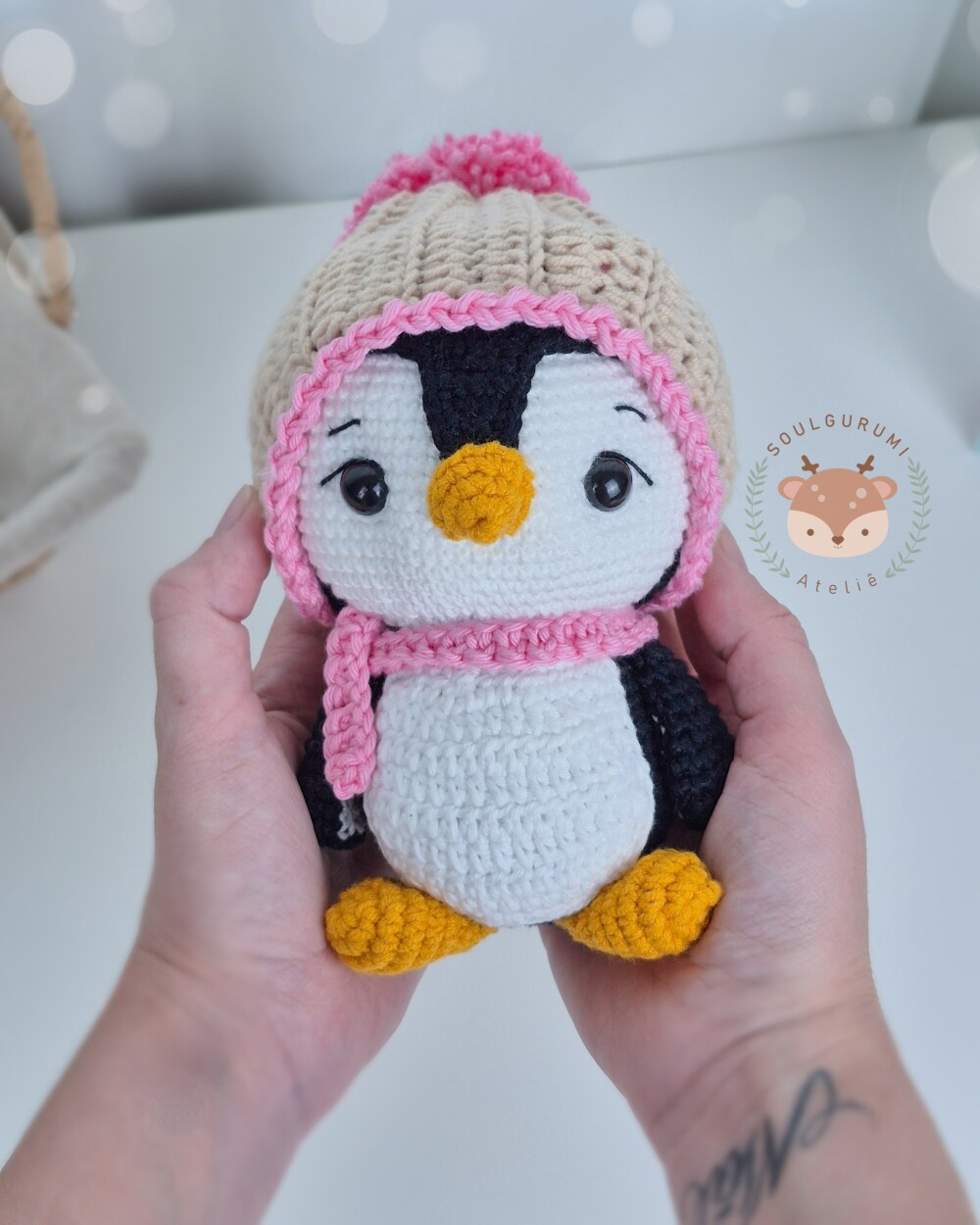 Pinguim Pingo em Amigurumi