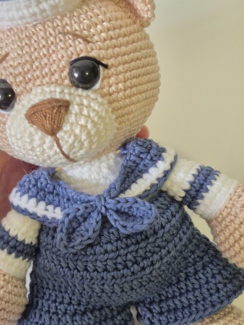 Urso Marinheiro Amigurumi