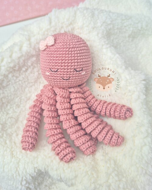 Polvo aconchego amigurumi a pronta entrega