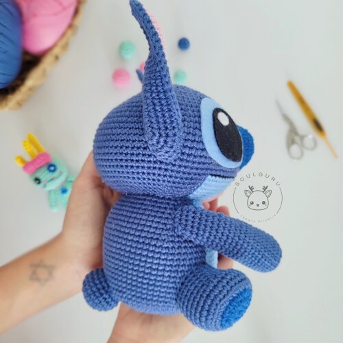 Stitch, Angel e Xepa em Amigurumi