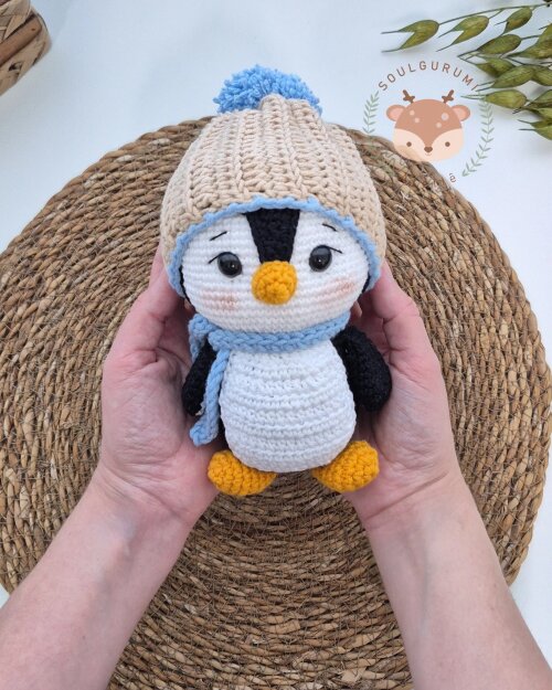 Pinguim Pingo em Amigurumi