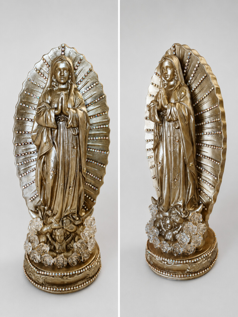 Imagem de Nossa Senhora de Guadalupe Dourada