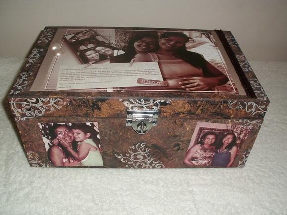Baú Personalizado Fotos Mãe/ Filha