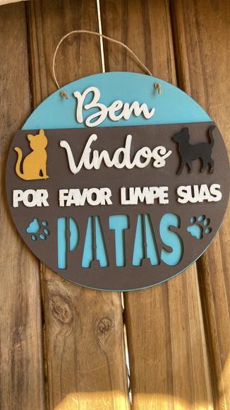 Bem Vindos Pet para Porta Entrada