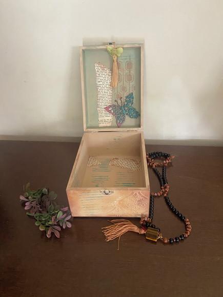 Caixa Baú Vintage Organizador
