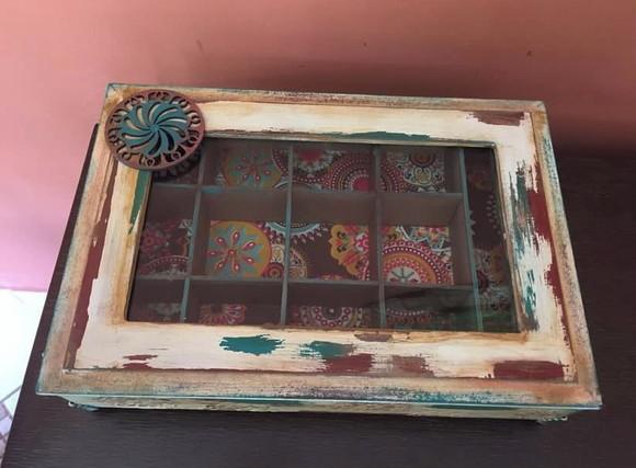 Caixa Bijuterias Mandalas