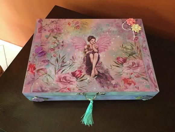 Caixa Bijuterias Vintage