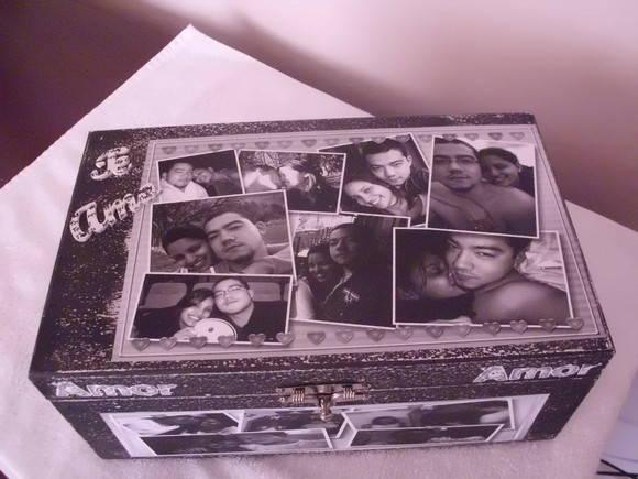 Caixa Baú com Fotos Personalizada 08
