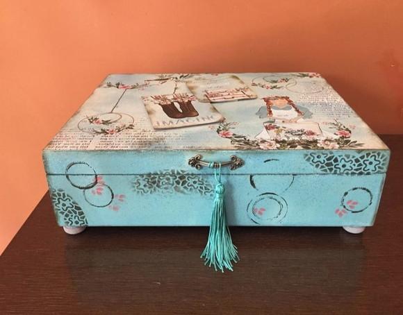 Caixa de Bijuterias Vintage