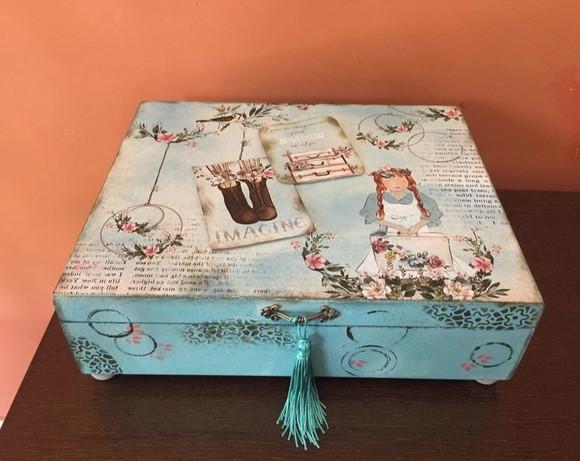 Caixa de Bijuterias Vintage