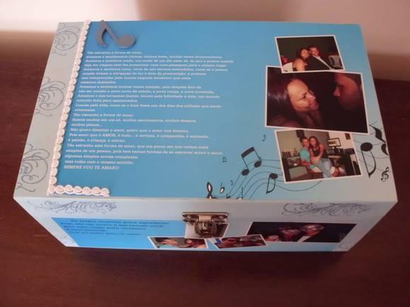 Caixa de Fotos Personalizada Poesia