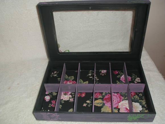 Caixa em Tecido Floral