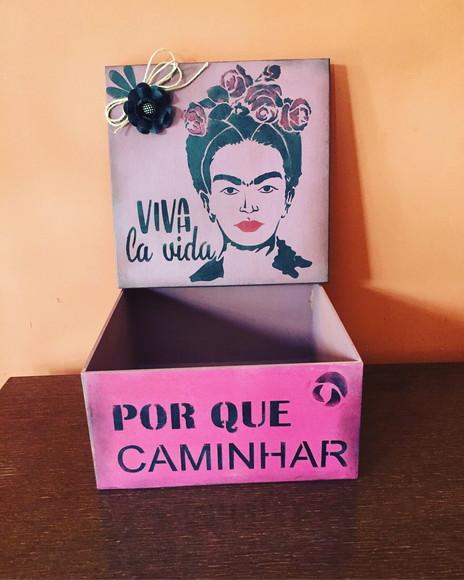 Caixa Frida Khalo mdf