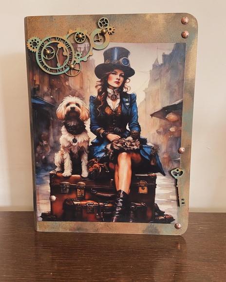 Caixa Livro Steampunk Paris