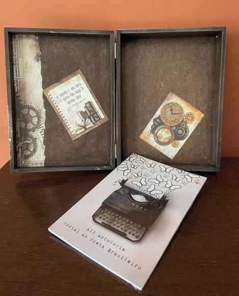 Caixa Livro Steampunk Masculina
