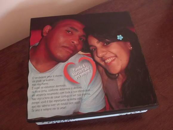 Caixa Personalizada Romântica