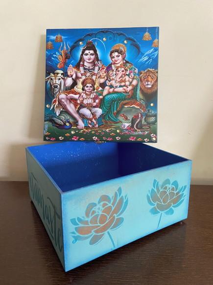 Caixa Shiva e Parvati