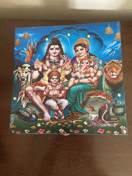 Caixa Shiva e Parvati