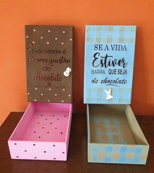 Caixas de Páscoa com Frases