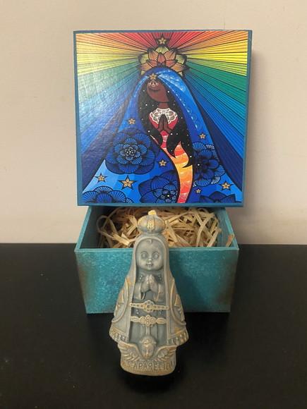 Caixas Nossa Senhora Aparecida em Gesso