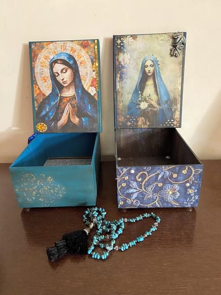 Caixas Oratórios com Imagem de Santas