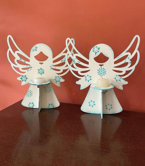 Dupla de Anjinhos Porta Velas